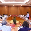 At the second meeting of the organising sub-committee of the 14th National Party Congress in Hanoi on October 18. (Photo: VNA)