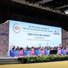 National Assembly Chairman Tran Thanh Man speaks at the first plenary session of the 45th General Assembly of the ASEAN Inter-Parliamentary Assembly (AIPA-45) in Vientiane on October 19. (Photo: VNA)