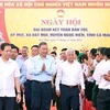 Party General Secretary To Lam at the Great National Unity Festival in Mui village, Dat Mui commune, Ngoc Hien district, the southernmost province of Ca Mau. (Photo: VNA)