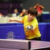 Nguyen Khoa Dieu Khanh in action during the women's singles final match of the Southeast Asian Table Tennis Championships on November 24. (Photo: VTTF)