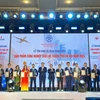 At the ceremony to honour key industrial products of Hanoi. (Photo: VNA)