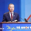 Party General Secretary To Lam speaks at the plenary session of the ninth National Congress of the Vietnam Youth Federation. (Photo: VNA)