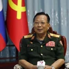 老挝人民革命党中央政治局委员、老挝政府副总理兼国防部部长占沙蒙·占雅拉。图自越通社