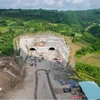 北南高速公路东部路段工程建设项目志盛-云丰段绥安隧道施工现场。图自Vietnam+