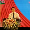 政府副总理陈红河在启动仪式上发言。图自越通社