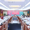 越共中央检查委员会第四十二次会议场景。图自越通社