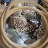 Workers put finishing touches on beach chairs made from rattan in Tegal Wangi, Cirebon, West Java. (Photo: Antara)