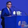 Indonesia's Deputy for International Cooperation of BNPT, Andhika Chrisnayudhanto, at the 2024 Global Security Forum (GSF) conference in Doha, Qatar, on May 21, 2024. (Photo: https://en.antaranews.com) 