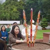 Vice State President Vo Thi Anh Xuan pays tribute to martyrs in Con Dao (Photo: VNA)