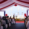 Indonesia's President Joko Widodo delivers a speech at the inauguration ceremony of PT Indonesia BTR New Energy Material (PT BTR) at Kendal Industrial Park in Central Java province, Indonesia, Aug. 7, 2024. (Photo: english.news.cn)