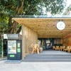 An outside view of the Truc Lam Restaurant and Coffee, an architectural space inside the Vietnam Museum of Ethnology. (Photo courtesy of the museum) 