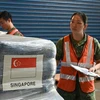 Aid shipment from Singapore’s government to natural disaster-hit areas comes (Photo: CNA)