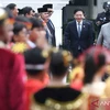 President Prabowo Subianto (right) and Singaporean Prime Minister Lawrence Wong (second, right) at Merdeka Palace, Jakarta, November 6, 2024. (Photo: ANTARA)