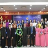 Delegates at the opening ceremony of a training course for Vietnamese language teachers abroad. (Photo: VNA)