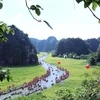 Le pittoresque complexe paysager de Tràng An, classé au patrimoine culturel et naturel mondial. Photo : VNA