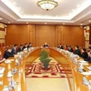 Première réunion du sous-comité du personnel du 14e Congrès national du Parti. Photo: VNA