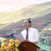 Le vice-ministre des Ressources naturelles et de l’Environnement, Le Công Thanh, à la cérémonie de lancement du Plan directeur national de protection de l’environnement pour la période 2021-2030, avec vision à l'horizon 2050. Photo: VNA