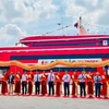 En la inauguración del servicio de barcos de pasajeros de alta velocidad entre Ciudad Ho Chi Minh y Con Dao (Fuente: VNA)