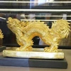 Los dragones expuestos en la exposición están creados en su mayoría inspirados en imágenes de dragones grabadas en sellos de la dinastía Nguyen (Foto: VNA)