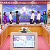 En la inauguración del portal de la Agencia Vietnamita de Noticias sobre la protección de la base ideológica del Partido Comunista de Vietnam (Fuente: VNA)