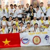 Los chefs vietnamitas en el concurso. (Fotografía: Nhan Dan) 