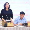 La viceministra de Industria y Comercio, Phan Thi Thang, en la reunión (Fuente: Vietnam+)