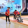 En la ronda final del concurso Robocon Vietnam 2023 (Fuente ilustrativa: VNA)