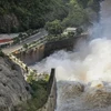 La zona de desagüe en el lago hidroeléctrico Hoa Binh (Fuente: VNA) 