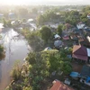 Una parte de la aldea de Mai, en el distrito de Luang Namtha, provincia de Luang Namtha (Laos), se inundó tras las lluvias provocadas por el tifón Yagi. (Foto: VNA)