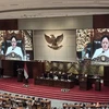 La presidenta de la DPR, Puan Maharani,habla en la última reunión plenaria de la DPR para el período legislativo 2019-2024 en Yakarta el 30 de septiembre. (Foto: ANTARA)