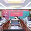 En la 48ª reunión de la Comisión de Control Disciplinario del Comité Central del Partido Comunista de Vietnam (Fuente: VNA)