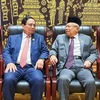 El primer ministro de Vietnam, Pham Minh Chinh, y el vicepresidente indonesio, Ma’ruf Amin (Fuente: VNA)