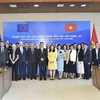 Los delegados participantes de la quinta reunión del Comité conjunto Vietnam-UE (Fuente: VNA)