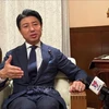 El miembro de la Cámara de Representantes de Japón, Aoyagi Yoichiro, durante la entrevista con la Agencia Vietnamita de Noticias (Fuente: VNA)