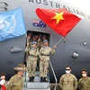 Over the past ten years, more than 800 officers and professional soldiers of the Vietnam People's Army have been sent to UN peacekeeping operations. (Photo: VNA)