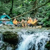 Ba Vi National Park is a destination popular among visitors to pitch up their tents. (Photo: Hanoimoi.vn)