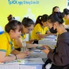 A job fair held by the Centre for Youth Employment Services in HCM City (Photo: VNA)