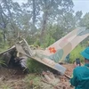 The wreckage of the Yak-130 military aircraft is located at Yok Don National Park, Dak Lak province. (Photo: VNA)