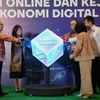 Communication and Digital Affairs Minister Meutya Hafid (second from left) at the "Combating Online Gambling and New Crimes in the Era of Digital Economy 5.0" event in Jakarta ( (Photo: Antara)