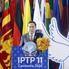 NA Chairman Tran Thanh Man at the 11th Plenary Session of the International Parliament for Tolerance and Peace in Phnom Penh, Cambodia (Photo: VNA)