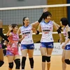 Vietnam's top female volleyball player Tran Thi Thanh Thuy (third from left). (Photo: AVC)