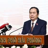 National Assembly (NA) Chairman Tran Thanh Man speaks at the conference in Hai Phong city on December 18. (Photo: VNA)