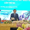 政府副总理陈流光在会议上发言。图自越通社