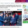 柬埔寨新闻网AMS报道有关苏林主席访柬之行的信息。图自越通社