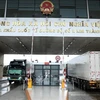 Actividades de importación y exportación en la puerta fronteriza internacional número 2 de Kim Thanh, provincia de Lao Cai. (Foto: VNA)