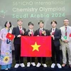 Vietnam gana tres medallas de oro en Olimpiada Internacional de Química . (Fuente: el Ministerio de Educación y Formación)