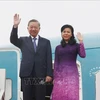 El secretario general del Partido Comunista y presidente de Vietnam, To Lam, y su esposa, parten de Hanoi hacia China para una visita de Estado. (Fuente: VNA)