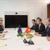 El secretario general del Partido Comunista y presidente de Vietnam, To Lam, se reúne con la presidenta de la Comisión Europea, Ursula von der Leyen. (Fuente: VNA)