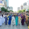  El Festival de Ao Dai es considerado uno de los productos turísticos únicos de Ciudad Ho Chi Minh. (Fuente: hanoimoi.vn) 