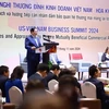 El primer ministro de Vietnam, Pham Minh Chinh, habla en la VII Cumbre Empresarial Vietnam - Estados Unidos. (Fuente: VNA)